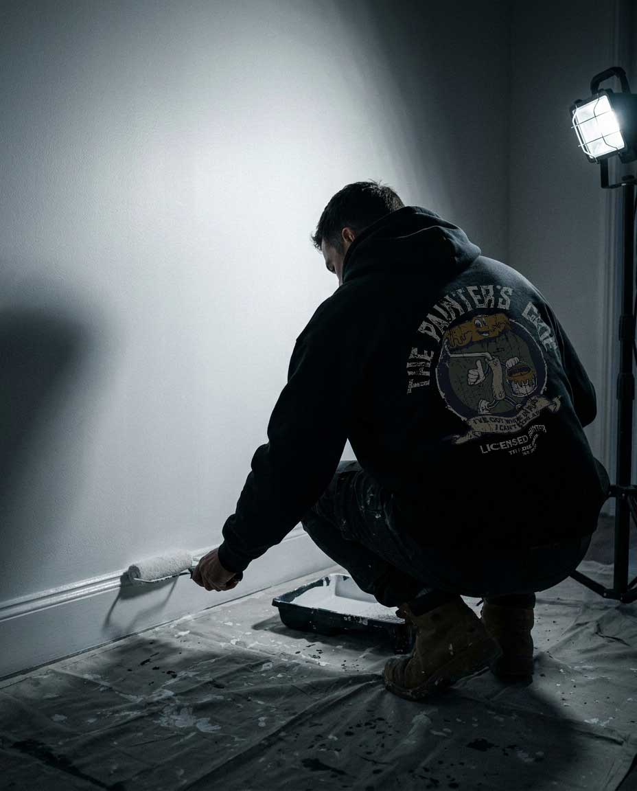 Painter lifestyle shot on site